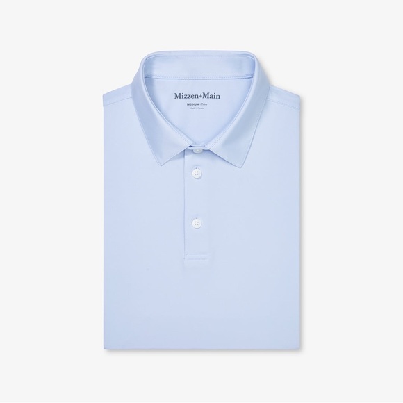 Mizzen+Main Other - Mizzen+Main Versa SS Polo Sky Solid New with Tags